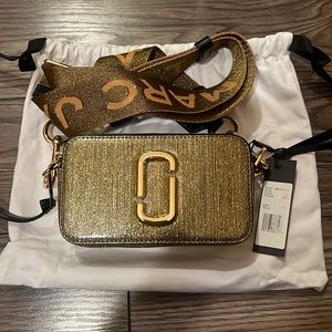 Marc Jacobs the Snapshot Camera Bag Gold Glitter